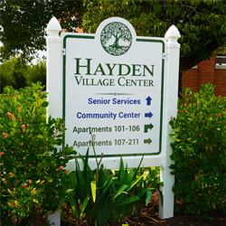 hayden village sign