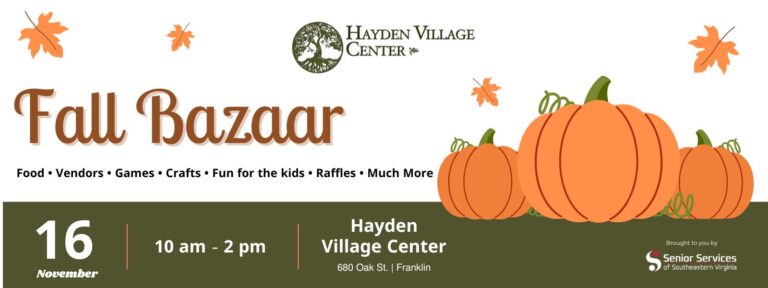 Fall Bazaar web banner