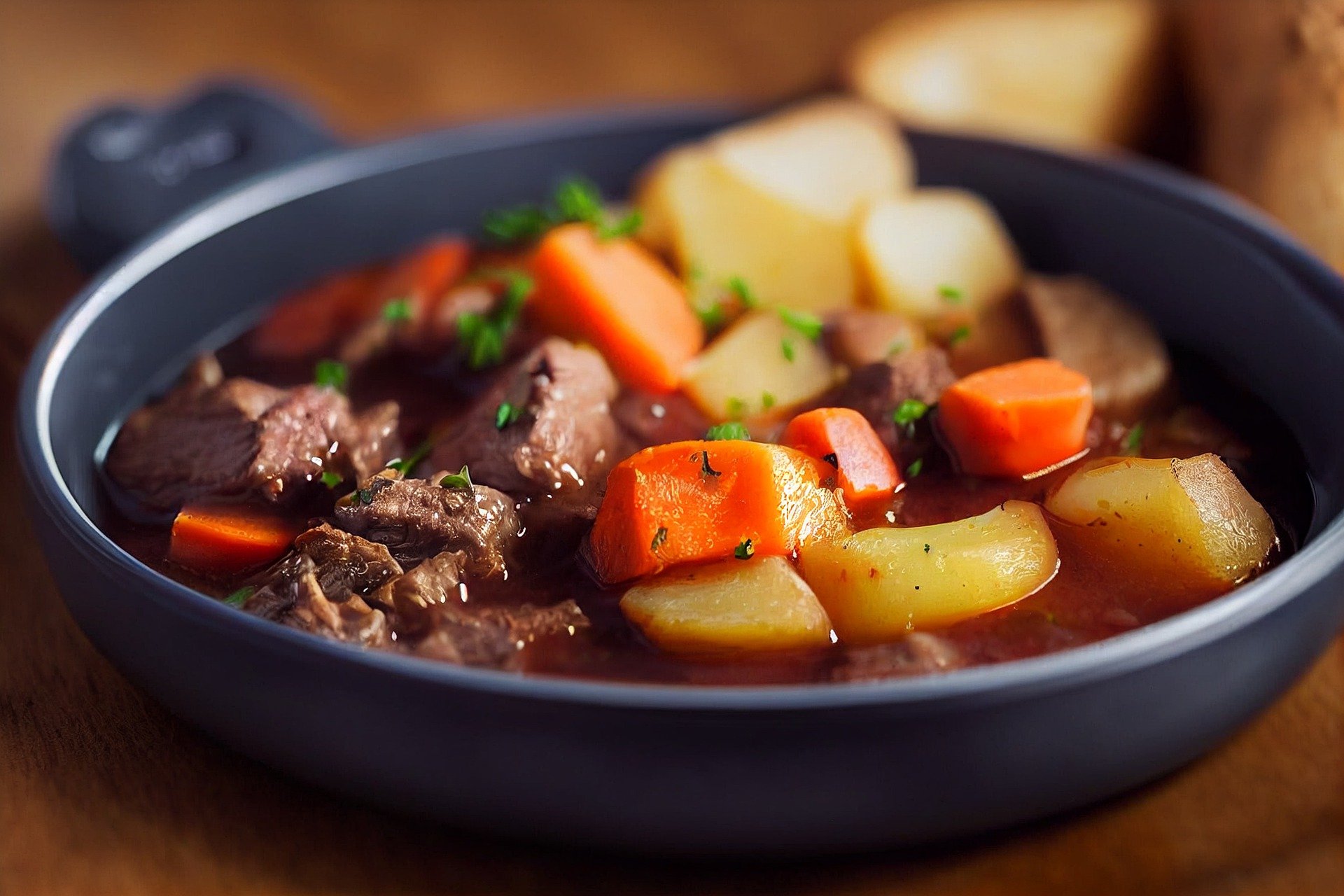 beef stew in a bowl