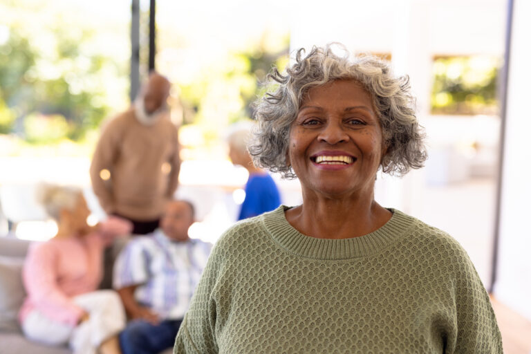 african american woman smiling