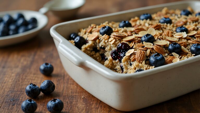 baked blueberry oatmeal